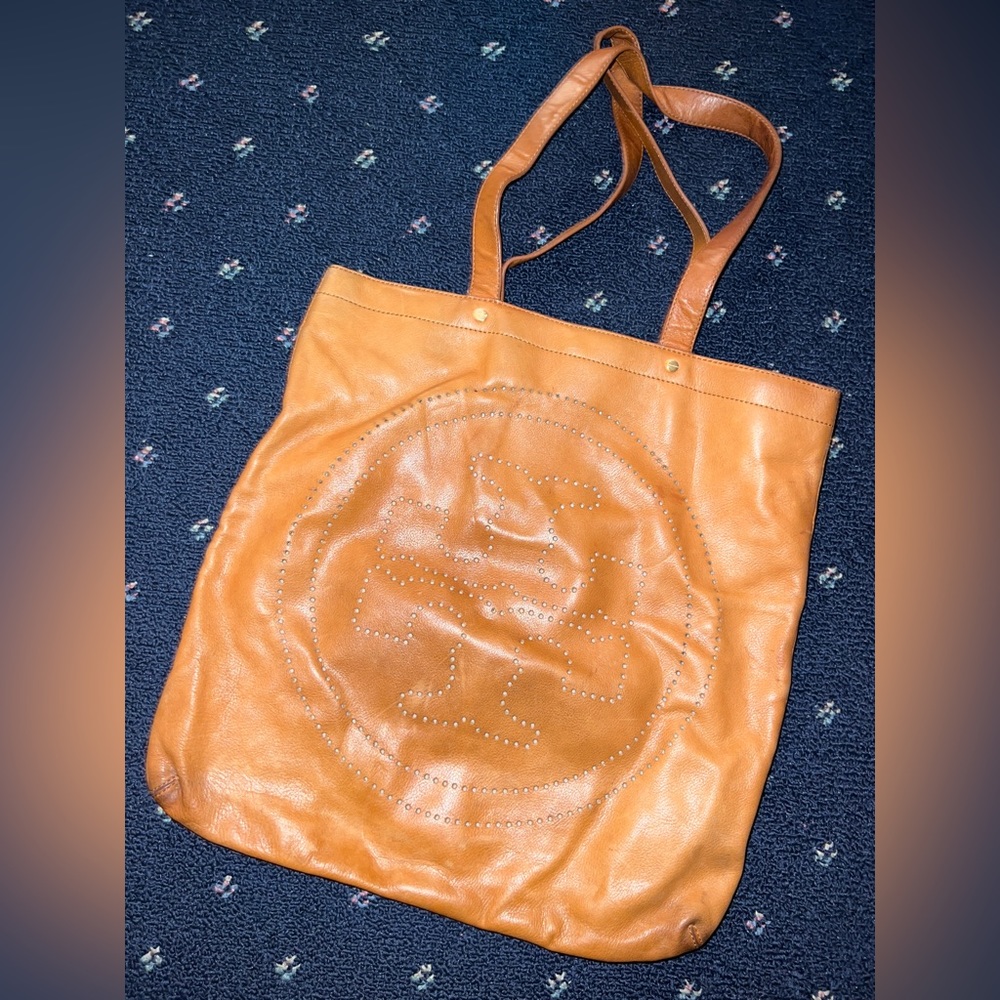 Vintage Tory Burch Cognac Leather Bag